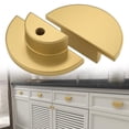 thumbnail image 3 of 2 Pcs Bouton de Tiroir Demi-Lune Doré Bouton de Commode Poignée de Tirage pour Armoire de Cuisine, 3 of 7