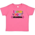 thumbnail image 3 of Inktastic I Love You Grandma with Flowers Girls Baby T-Shirt, 3 of 5