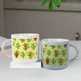 thumbnail image 3 of Coolnut 2 PCS 400ML Ceramic Coffee Mugs for Men Women, Cute Cactus with Guitar, Sombrero, Maracas. Great Cup for Cocoa, Tea, Office, Home, Engagement Gifts, 3 of 7
