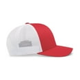 thumbnail image 4 of Pacific Headwear Trucker Snapback Cap 104C Red/White/Red Os, 4 of 8