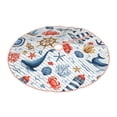 thumbnail image 2 of Bingfone Christmas Tree Skirt Mat Christmas Decoration Interior 30"-Watercolor Nautical, 2 of 8