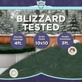 thumbnail image 2 of Buffalo Blizzard Supreme Green/Black Oval Winter Swimming Pool Cover, 16' x 40', 2 of 6
