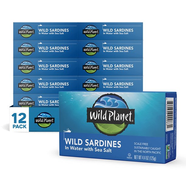 Wild Wild Sardines in Water with Sea Salt, NonGMO, Sustainable