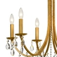 thumbnail image 5 of Bridgehampton 6 Light Swarovski Crystal Gold Chandelier, 5 of 10
