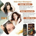 thumbnail image 3 of Black 3-in-1 Hair Dye for Men & Women - Long-Lasting Gray Hair Coverage, Shampoo Para Canas, Natural Color in Minutes - 16.9 Fl Oz, 3 of 6