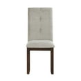 thumbnail image 4 of Dining Chairs Set of 2, Side Dining Room Chairs, Kitchen Chairs with Chenille Cushion Seat, High Back & Solid Wood Legs, Chairs for Dining Room, Kitchen, Living Room, Grey Seat+Dark Cherry Legs, 4 of 7