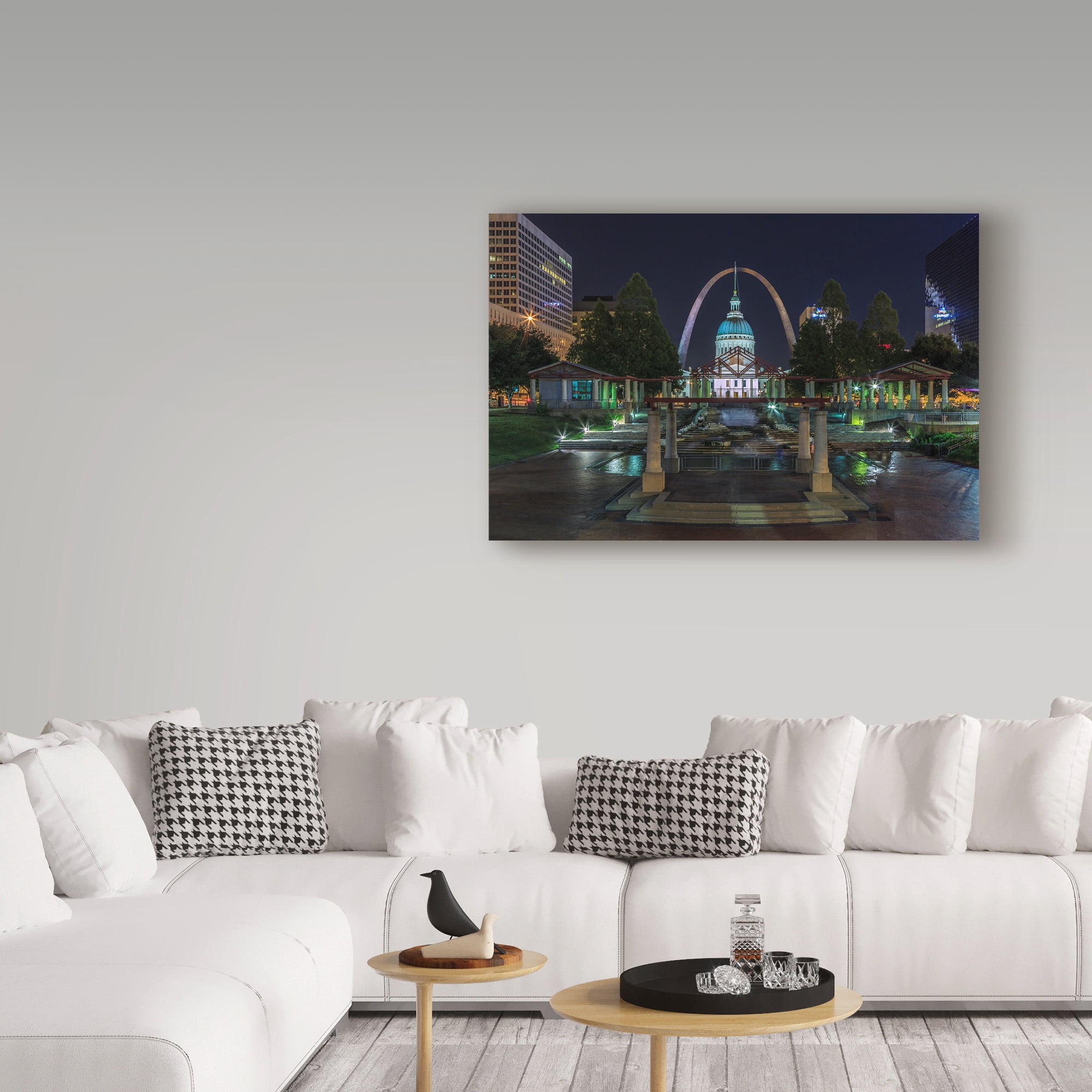 Trademark Fine Art 'St. Louis At Night' Canvas Art by Galloimages Online