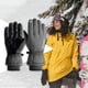 thumbnail image 5 of Guantes Térmicos de Invierno con Dedos de Pantalla Táctil - Guantes Cálidos a Prueba de Viento para Correr Ciclismo Conducción Esquí en La Nieve (Unit Gris M SK19 Macarena Guantes de ciclismo cálidos, 5 of 7