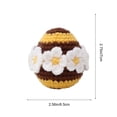 thumbnail image 3 of Uuiauoio Mini Chicken Easter Basket Essentials Stuffers for Teens Girls Gifts Positive Crochet Animals Emotional Chick in Eggshell Easter Gifts for Friend Sister Daughter, 3 of 6