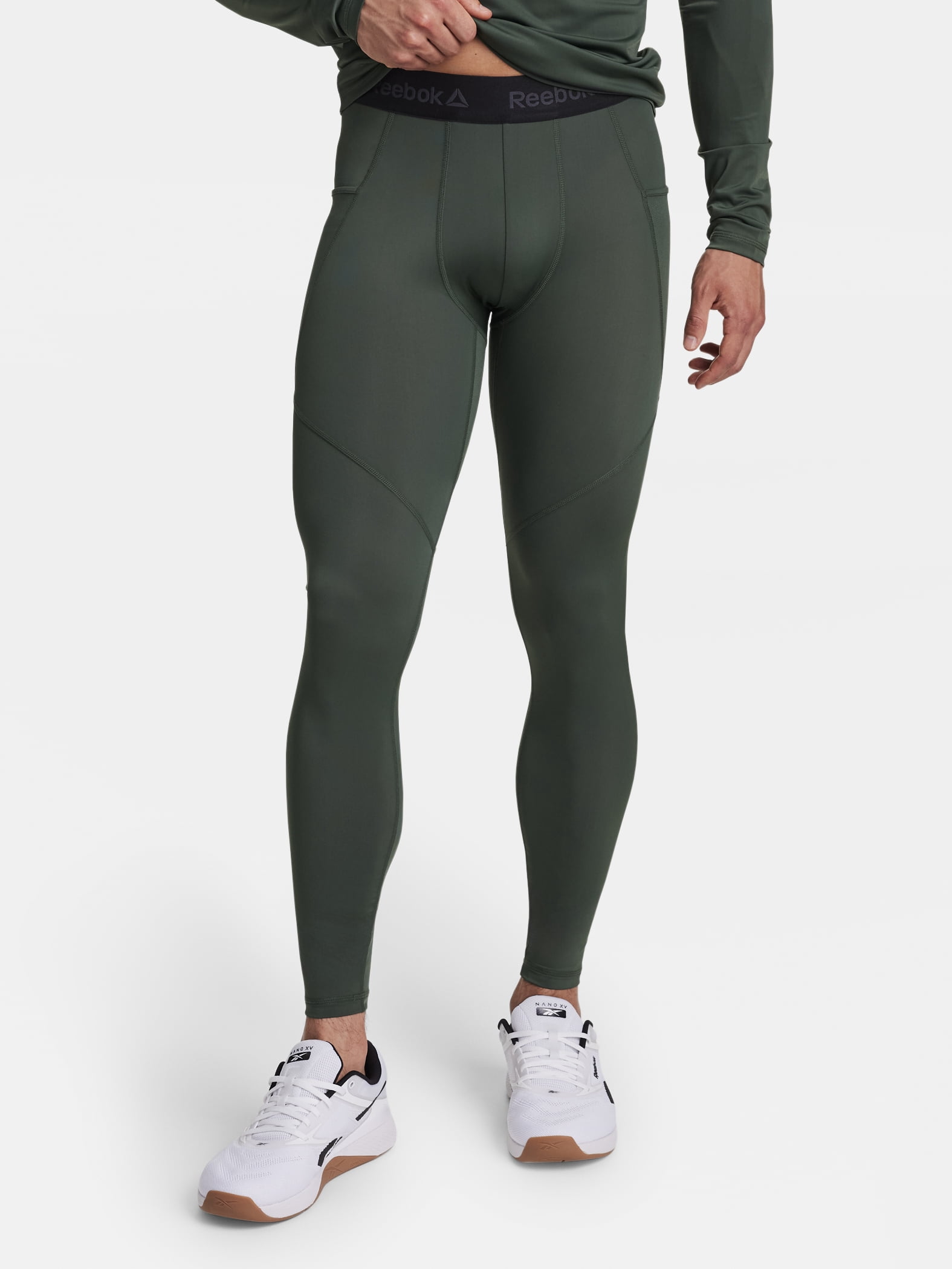 Reebok Men's and Big Men's Kinetic Compression Leggings, Sizes XS-5XL
