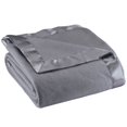 thumbnail image 1 of Manta OakRidge de forro polar satinado para cama doble, cama doble o king, gris, 1 of 3