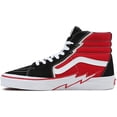 thumbnail image 1 of 7 M US Women / 5.5 M US Men(tornillo) Negro/RojoSk8-Hi Unisex Casual High-Top Skate Shoes, Comfortable and Durable in Signature Waffle Rubber Sole, 1 of 5