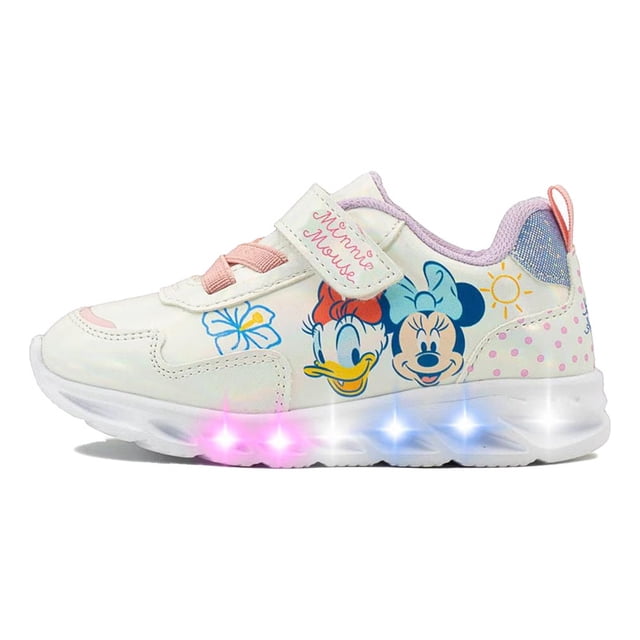Tenis Minnie & Daisy Con Luces Tropicana DY950523ST blanco 20