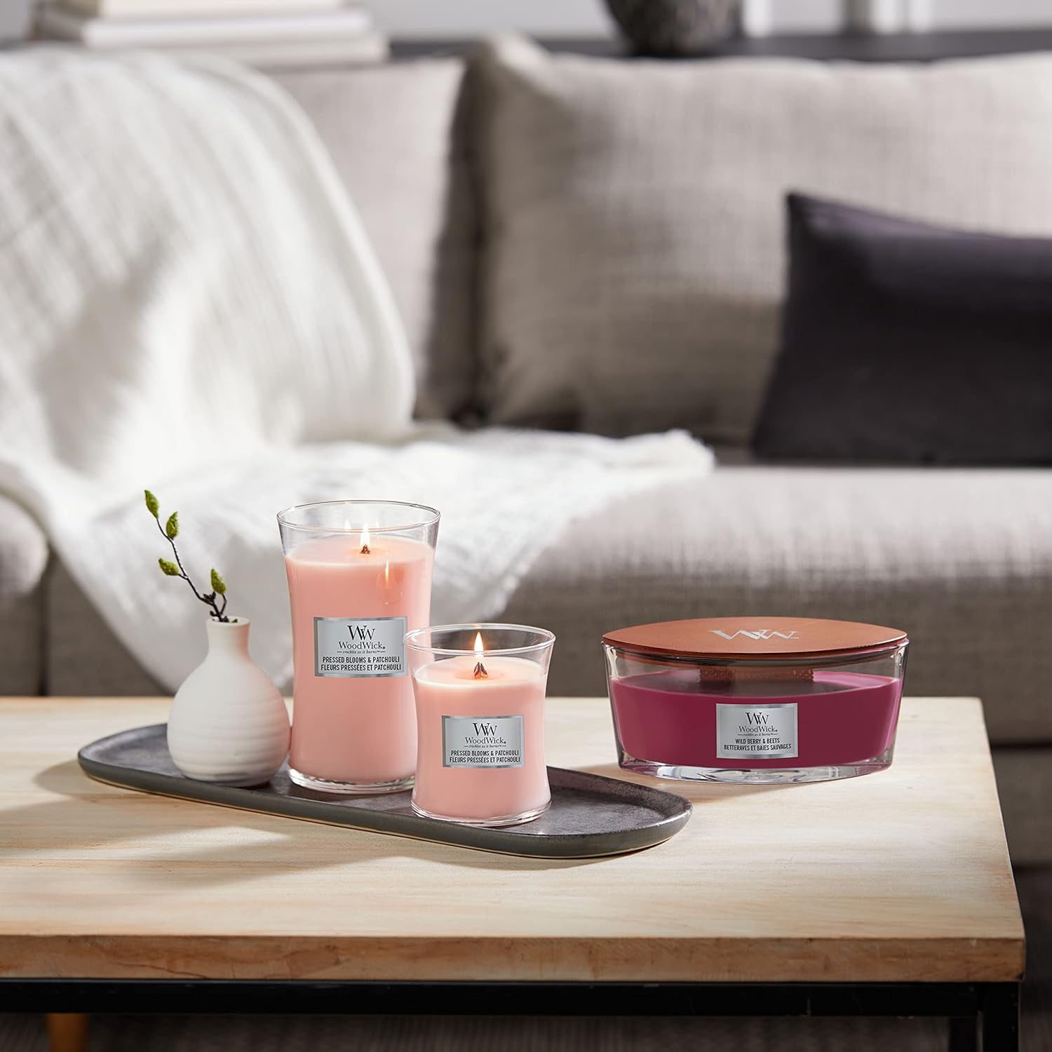 WoodWick - Wild Berry & Beets Ellipse Jar Candle (453g)