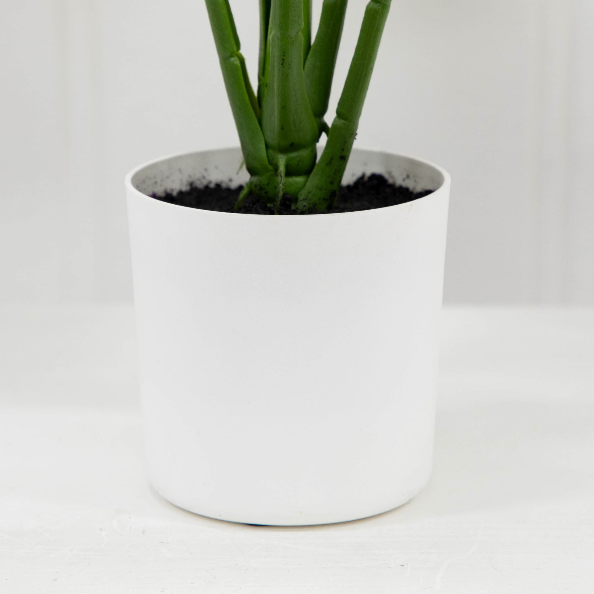 Mainstays 20"H Artificial Indoor Monstera Plant in Plastic Vanilla Plant Container