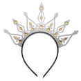 thumbnail image 1 of KAKOWELY Diadema con corona, corona nupcial, accesorio para el cabello de boda, tiara vintage, diadema con corona, 1 of 4