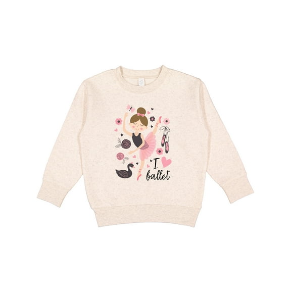 Inktastic Ballerina I Love Ballet Dance Toddler Sweatshirt