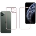 thumbnail image 1 of Mignova [Camera Armor] iPhone 11 Pro Screen Protector Glass, Front & Back 9H Hardness Tempered Glass Screen Protector [Titanium Edge] Anti-Scratch 0.26mm HD for iPhone 11 Pro 5.8 Inch(Rodr Gold), 1 of 7