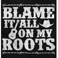 thumbnail image 2 of Blame It On My Roots Country Music Hoodie Sweatshirt Women Men Brisco Brands S, 2 of 6