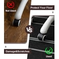 thumbnail image 6 of ChakmeOne Chair Mat for Hardwood Floor 48x72 Desk Rug Floor Protector Non-Slip & Machine Washable,Smooth Rolling for Office Chairs, 6 of 10