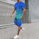 thumbnail image 2 of Playeras De Compresión Para Hombre, Conjunto De Dos Piezas De Camiseta Y Pantalones Cortos De Manga Corta Con Estampado Completo De Alemania Para Hombre Y Conjunto De Camisa Y Pantalón Corto., 2 of 4