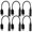 Black, variant on 6PCS Speaker Male To Female Stereo USB 3.1 AUX Jack Cable Cord Audio Adapter Type-C To 3.5mm BLACK