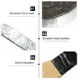 thumbnail image 2 of Raindrops 1Pcs Sound Absorbing Cotton with Aluminum Foil for Car Use and Vibration Damping in Black or Silver 1000X5CM, 2 of 8