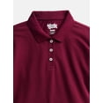 thumbnail image 2 of Wonder Nation Girls School Uniform Pique Polo Shirt with Short Sleeves, Size 4-18, 2 of 3