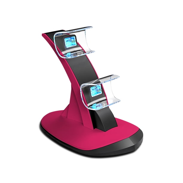 sweethay de controlador Dock LED Dual USB para PS5 Estación de soporte de carga Cradle para 5 PS5 Slim Controller Videojuegos y accesorios 3#