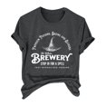 thumbnail image 4 of T-Shirt à Manches Courtes pour Femmes Liquidation T-Shirt Mélangé pour Femmes T-Shirt à Col Rond pour Femmes the Wilches Brewery Stop in for A Spell Imprimé Massachusetts, 4 of 4
