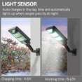 thumbnail image 4 of BCZHQQ Solar Street Lights Outdoor Waterproof,Dusk to Dawn Solar Light,Solar Flood Lights with Motion Sensor and Remote Control,Solar Parking Lot Lights,Summer Clearance, 4 of 7
