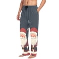 thumbnail image 2 of FORMRS Mens Pajama Pants with Pockets Sleepwear Lounge Bottoms Sizes S-2XL, Blue Christmas Santa, 2 of 7