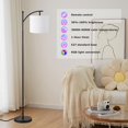 thumbnail image 2 of Floor Lamps for Living Room with Color Temperatures LED Bulb Standing Lamp Tall with Adjustable Shade Tall Lamps for Bedroom Office Classroom Dorm Room Apartment W Bulb Includ, 2 of 6