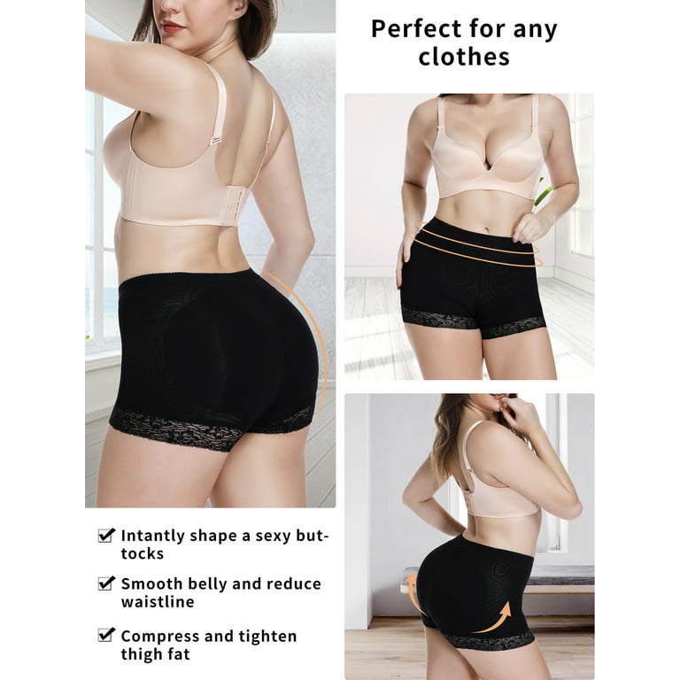Joyshaper Seamless Padded Butt Lifter Panties for Women Hip Enhancer  Underwear Shapewear High Waisted Control Panty