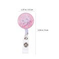 thumbnail image 2 of 2Pcs Plastique ID Porte-Badge Jolies Cartes Clips Pratiques Cartes Porte Boucles, 2 of 9