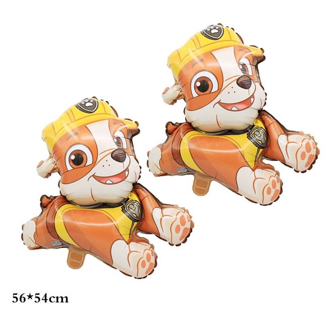 PAW Patrol-globos de papel de aluminio de látex para fiesta de cumpleaños, vajilla desechable, suministros para eventos para niños, Chase Marshall Skye