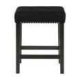 thumbnail image 3 of New Classic Furniture, Celeste, 4 Piece, Rubberwood, Theater Bar Table with Stool, Black, 3 of 12