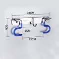 thumbnail image 2 of 1pc Broom Holder Garden Tool Organizer Punching Stainless Steel Rake Mop Holder, 2 of 9