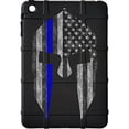 thumbnail image 1 of LIMITED EDITION - Authentic Made in U.S.A. Magpul Industries Field Case for Apple iPad Mini and Mini 2 (7.9") (Black, Spartan (Thin Blue Line Police), 1 of 1
