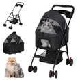 thumbnail image 3 of Dapmiu Pet Stroller with Removable Carrier,8KG Capacity Dog & Cat Stroller,Foldable with 360 Wheels & Safety Belt - Breathable Mesh,Large Storage Basket,Ideal for Walking,Shopping, and Travel, 3 of 8