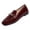 Red, variant on Wensltd Women Loafer Flat Shoes Wide Width Square Toe Solid Color Daily Office Casual Dress Shoes