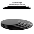 thumbnail image 4 of 24" Round Black Tempered Glass Table Top | Perfect for Business Meeting and Lobby Tables | Corrosion-Resistant Tempered Glass | Long Service Life, 4 of 6