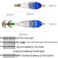 thumbnail image 3 of Lámpara de pesca rápida en el mar, lámpara LED para pesca en aguas profundas, trampa para calamares submarina con gancho para paraguas, gancho para calamares, 3 of 6