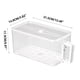 thumbnail image 2 of Ganfancp Nevera Caja de Almacenamiento de 7 Litros de Gran Capacidad Caja Transparente de Conservación de Frescos Plegable de Grado Alimenticio de Cocina de Sellado de Alimentos Tiempo de Clasificaci, 2 of 2