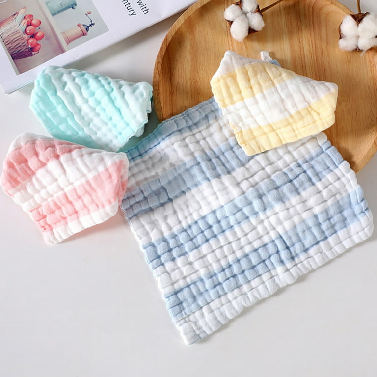 Set of 3 Organic Muslin Cloths Baby Washcloths Muslin 24x24 