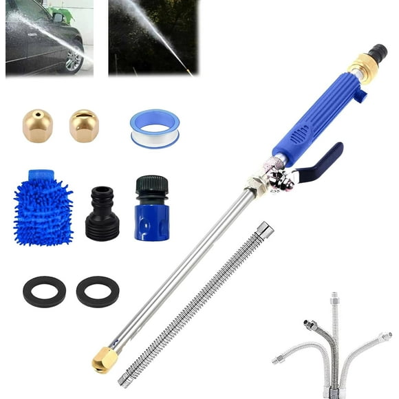 Jethose Pressure Washer, 2-in-1 High Pressure Power Washer for House, 2025 Upgraded Jet Nozzle for Garden Hose Power Washer Wand with 2 Different Tips, Quick Connectors and Gloves, 18 Inch