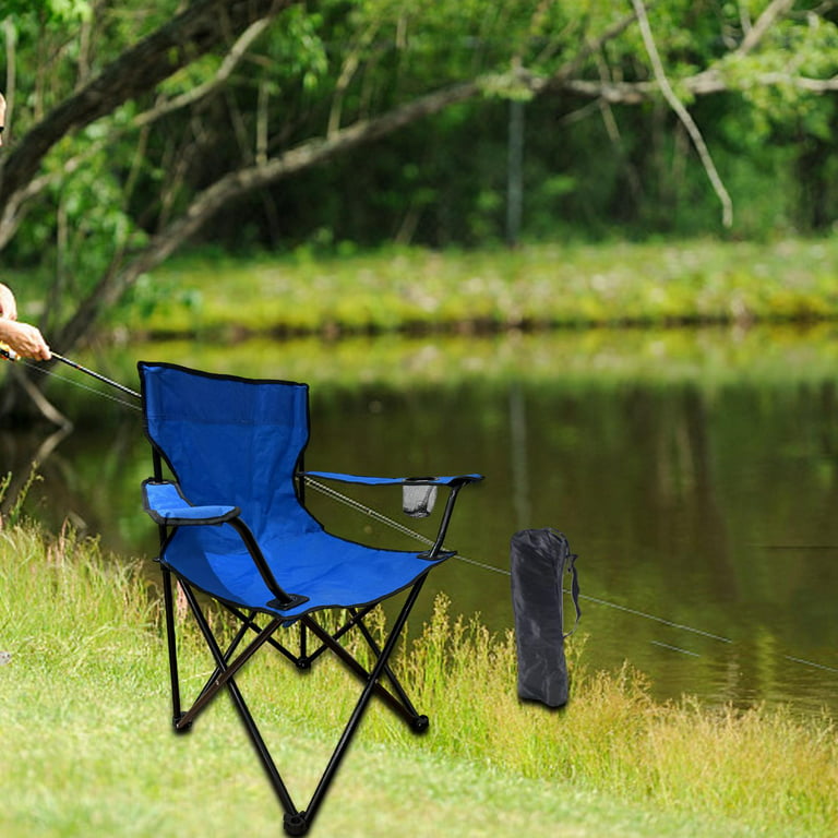 Lightweight Camping Chairs for Adults, Outdoor Folding Chair, Camp Chair  Foldable Garden Chairs Picnic Chair Foldable Chair, Portable Fishing Chairs  Blue 