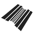 thumbnail image 1 of Recubrimiento de Ventana de Pilar de Puerta para Toyota Rav4 2007-2012, Sticker Antirrayones, Pilares Exteriores, Negro, 8 Piezas, 1 of 8