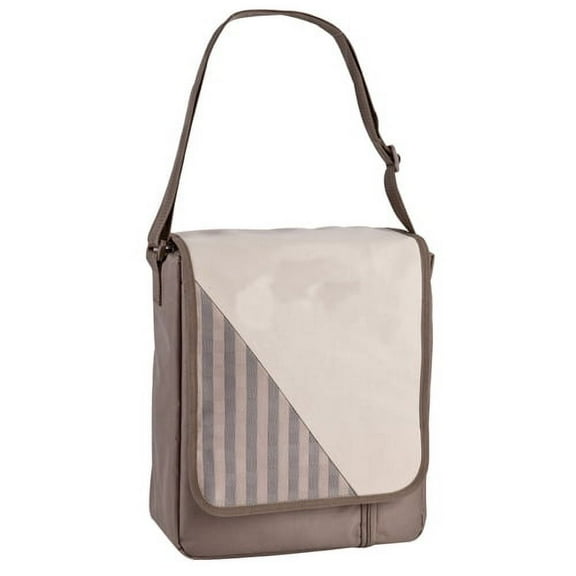 Travelwell Damiers Messenger Soft Cooler Wine Bag, Black