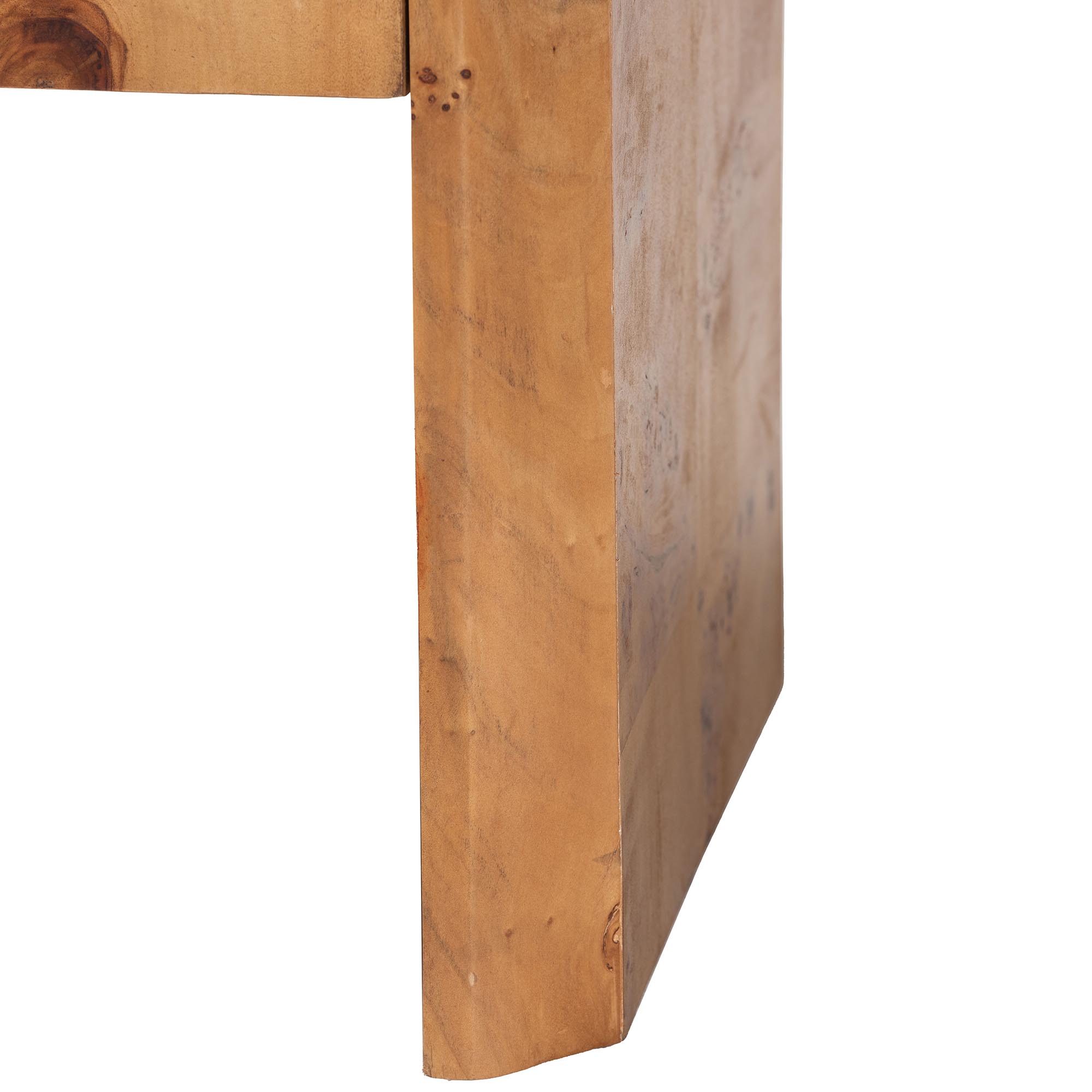 bali & pari Nebu Modern Nightstand, 2-Drawer, Mappa Burl
